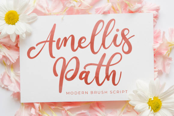 Amellis Path: A Brushed Typeface for Elegant Branding