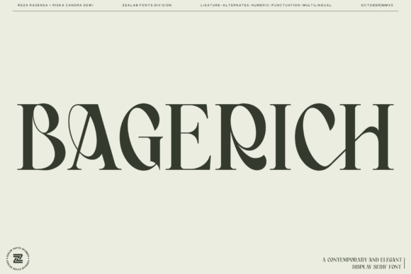 Bagerich: A Premium Serif Font for Editorial Excellence