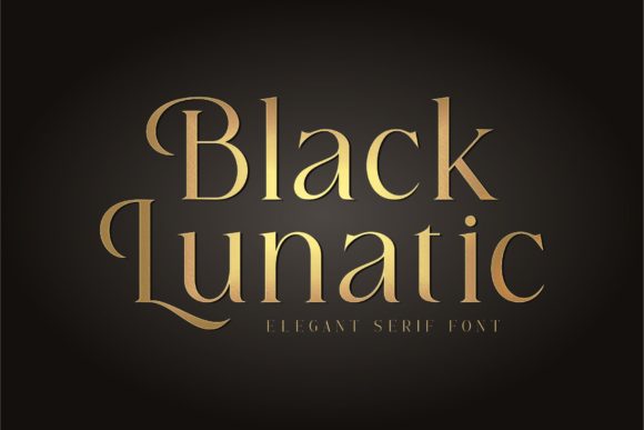 Black Lunatic: The Elegant Serif Typeface for Handmade Brands