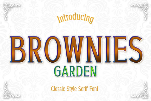 Brownies Garden: The Elegant Serif Font for Campaigns That Need Character