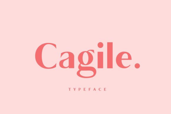Cagile: The Elegant Sans Serif Typeface for Modern Editorial Design