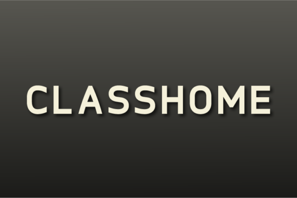 Classhome: The Minimal Sans Serif Font for Polished Brand Identity