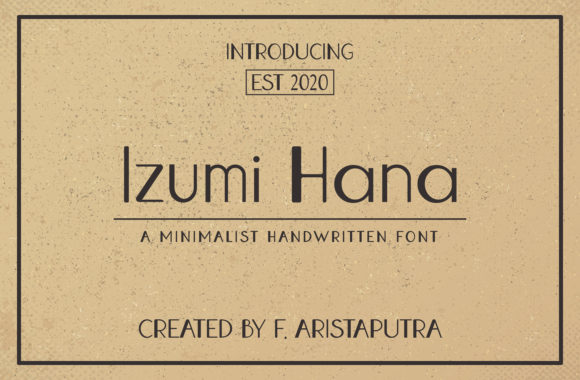 Izumi Hana: The Minimal Sans Serif Font for Polished Brand Identity