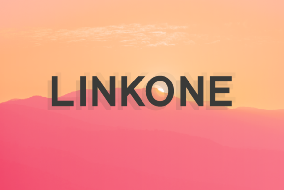 Linkone: A Minimal Sans Serif Font for Modern Brand Identity