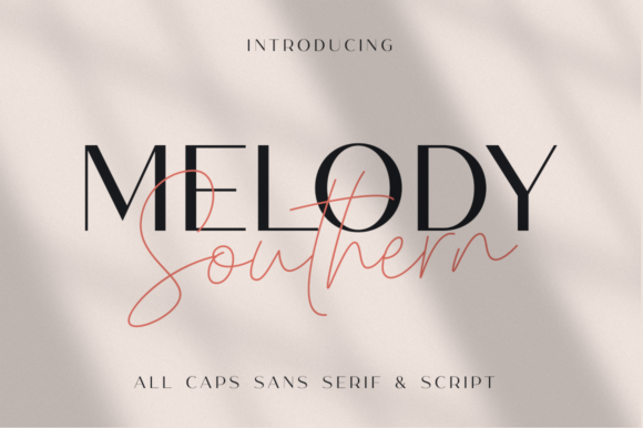 Melody Southern Duo: A Luxury Sans Serif and Script Font for Modern Branding