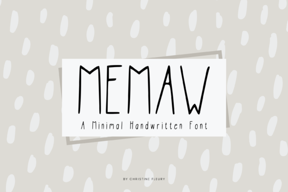 MeMaw: An Elegant Sans Serif Font for Modern Branding