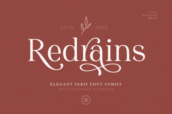 Redrains: The Serif Typeface That Elevates Your Campaign Design