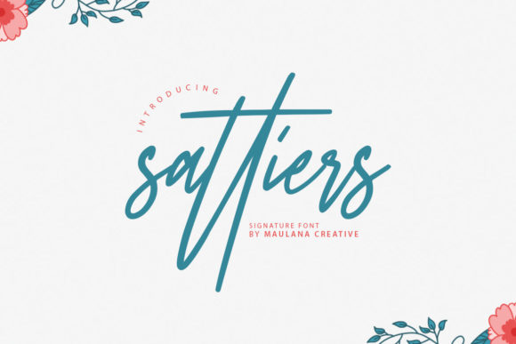 Sattiers Signature: A Premium Script Font for Authentic Branding
