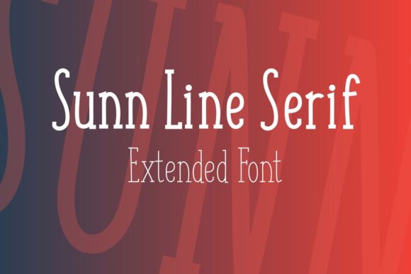 Sunn Line: The Elegant Serif Typeface for Modern Campaigns