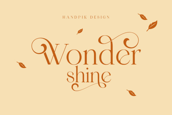 Wonder Shine: The Serif Typeface That Elevates Every Campaign